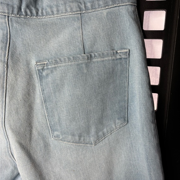 ๐ Frame Light Blue Wide-Leg Jeans Size 28 Soft Cotton Blend High Rise ๐ - Picture 8 of 15